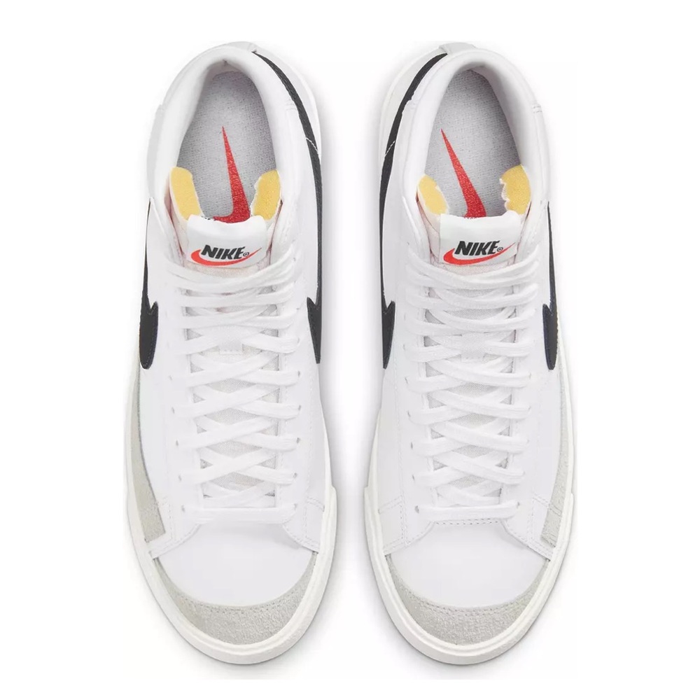 Nike Blazer Mid ‘77 Vintage White Black Gym Shoe - Picture 5 of 14